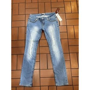 JC &JQ Distressed Straight Leg Jeans Size 13 NWT Y2K